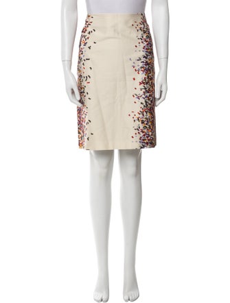 Akris Punto Graphic Print Knee-Length Skirt