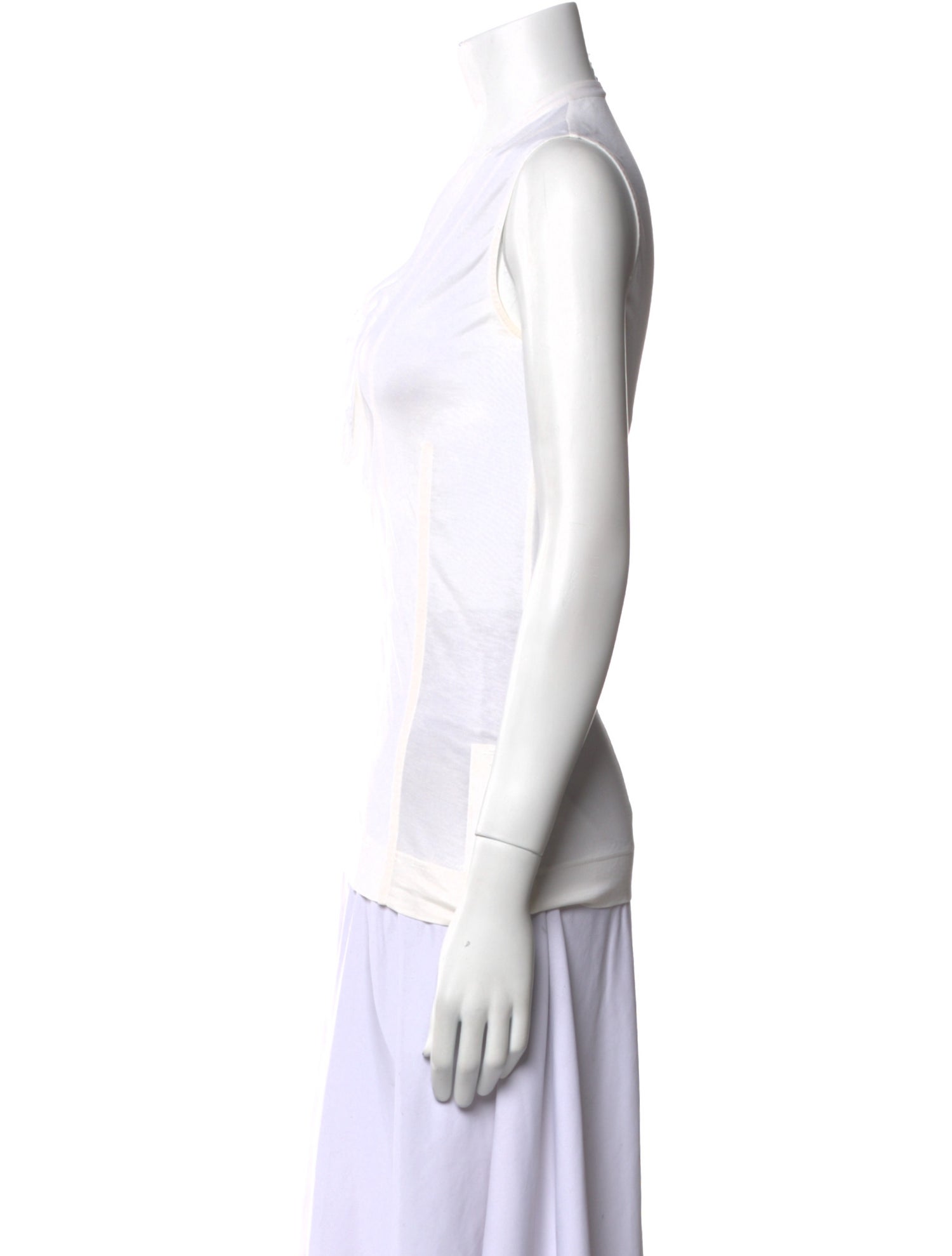 Akris Punto Striped V-Neck Top