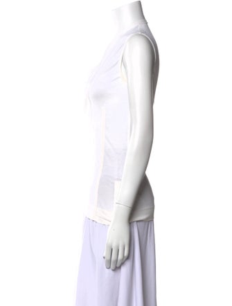 Akris Punto Striped V-Neck Top