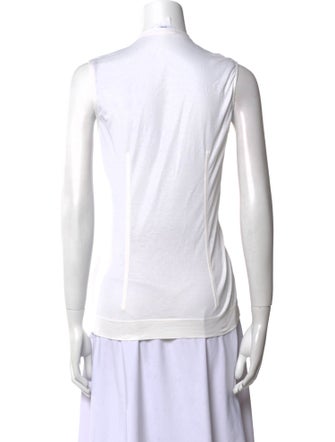 Akris Punto Striped V-Neck Top