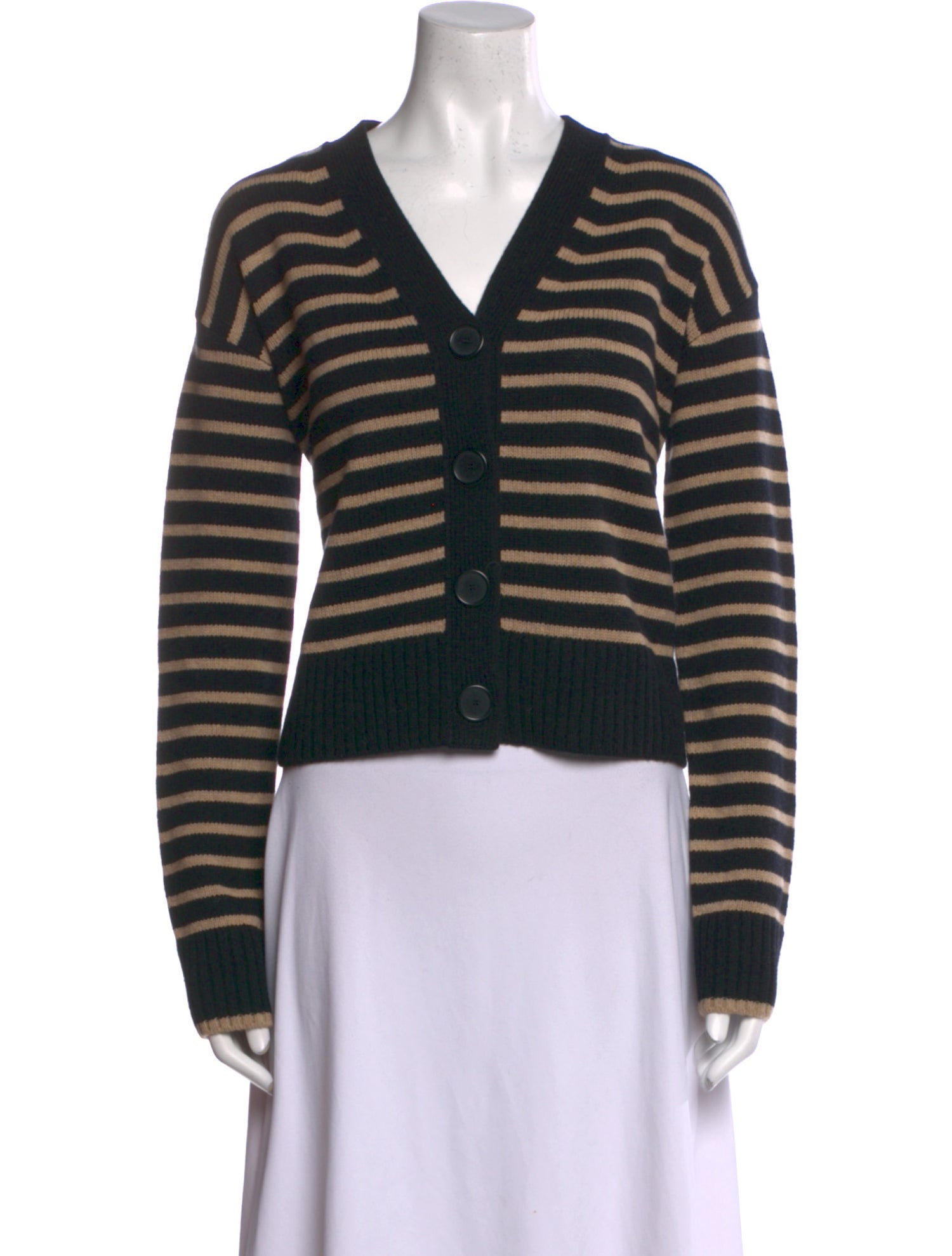 Akris Punto Virgin Wool Striped Sweater