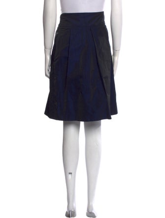 Akris Punto Pleated Accents Knee-Length Skirt