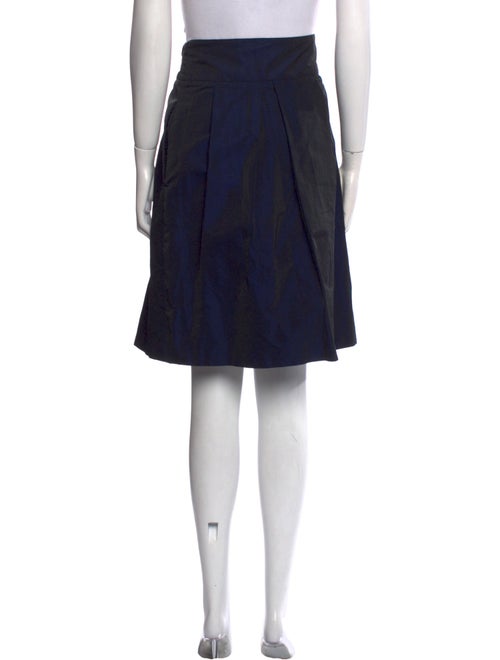 Akris Punto Pleated Accents Knee-Length Skirt