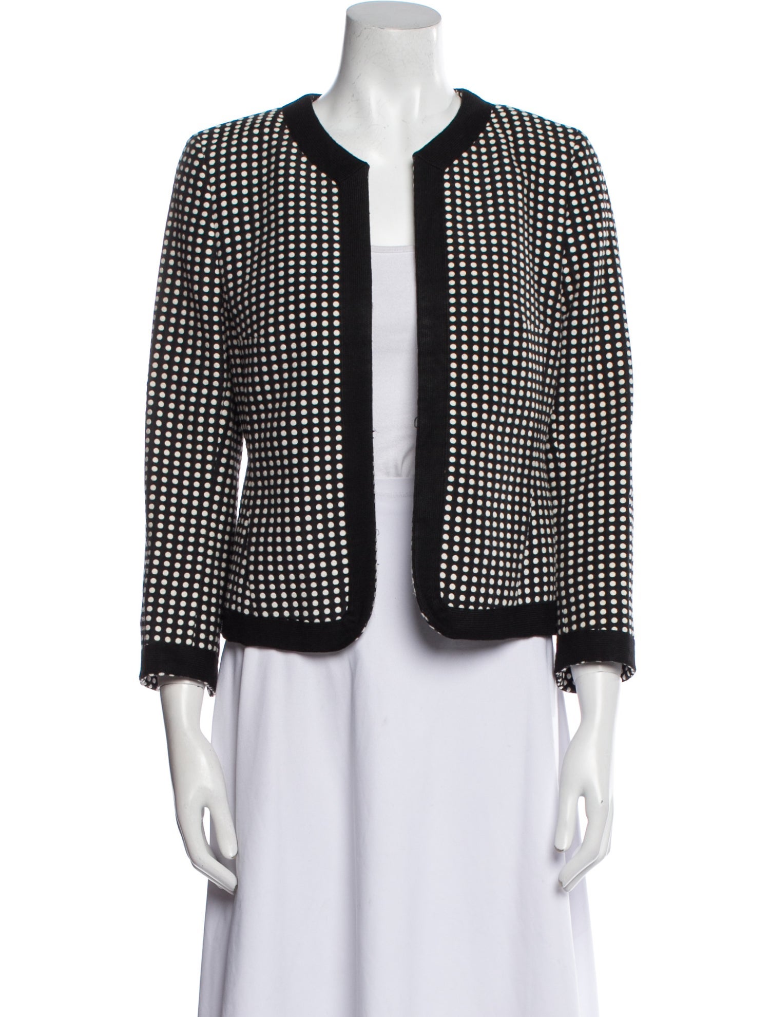 Akris Punto Polka Dot Print Evening Jacket