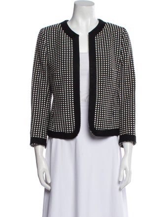 Akris Punto Polka Dot Print Evening Jacket