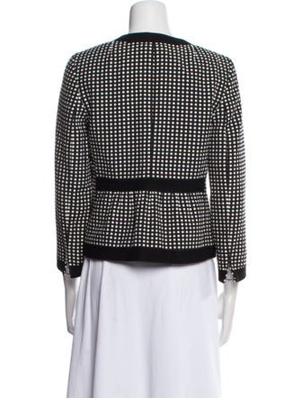 Akris Punto Polka Dot Print Evening Jacket