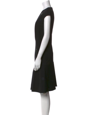 Akris Punto Crew Neck Knee-Length Dress