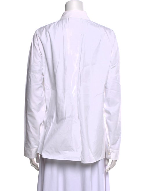 Akris Punto Long Sleeve Button-Up Top