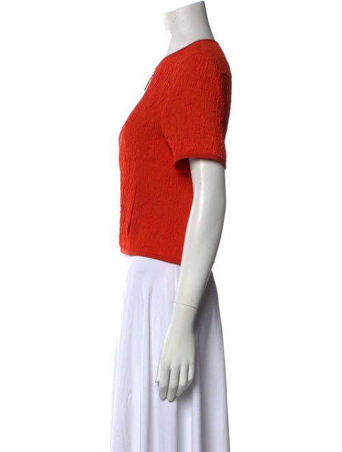 Akris Punto Crew Neck Short Sleeve Crop Top