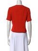 Akris Punto Crew Neck Short Sleeve Crop Top