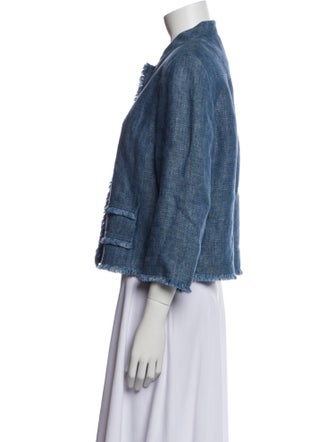Akris Punto Linen Denim Jacket