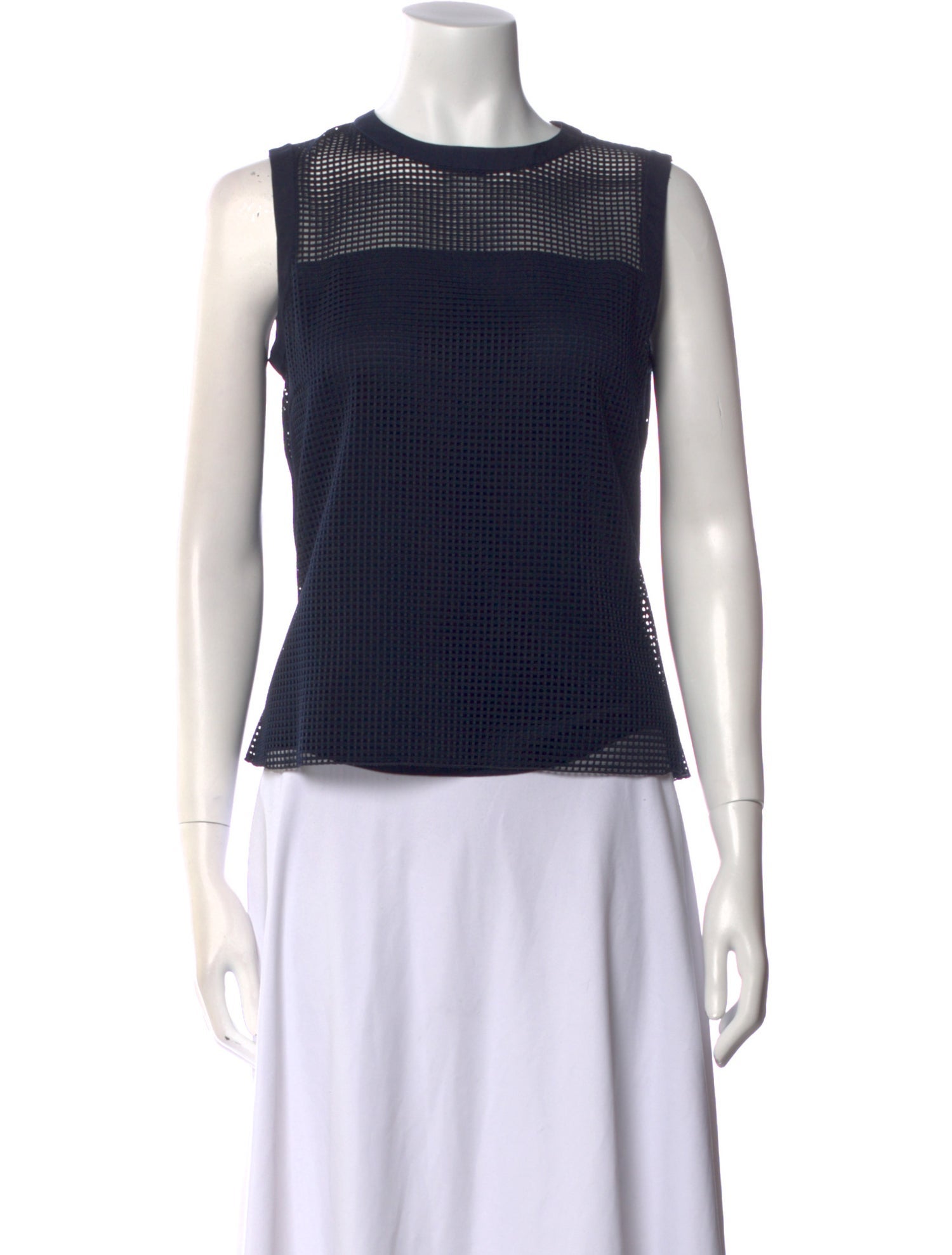 Akris Punto Crew Neck Sleeveless Top