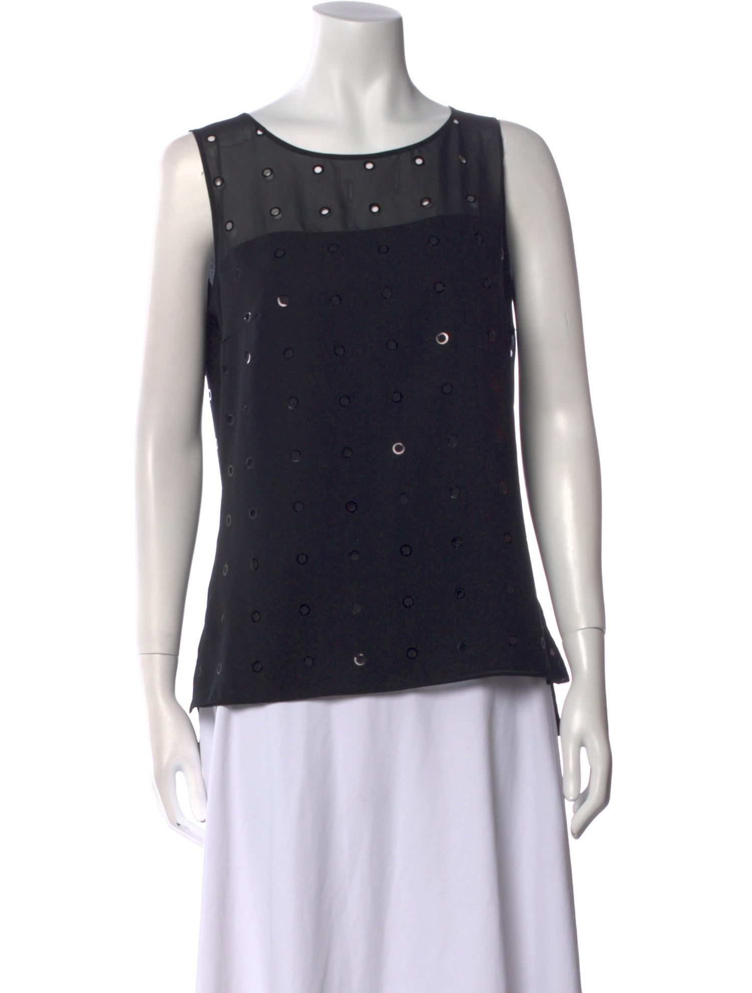 Akris Punto Scoop Neck Sleeveless Top