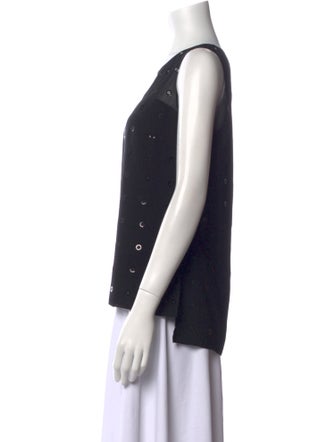 Akris Punto Scoop Neck Sleeveless Top