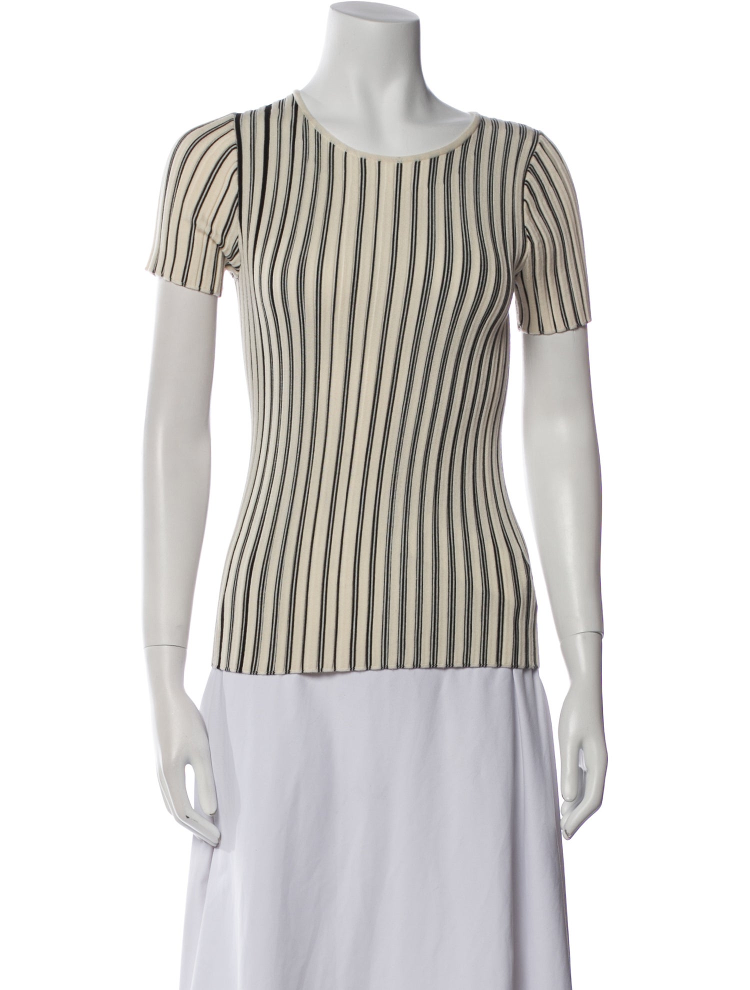 Akris Punto Virgin Wool Striped T-Shirt