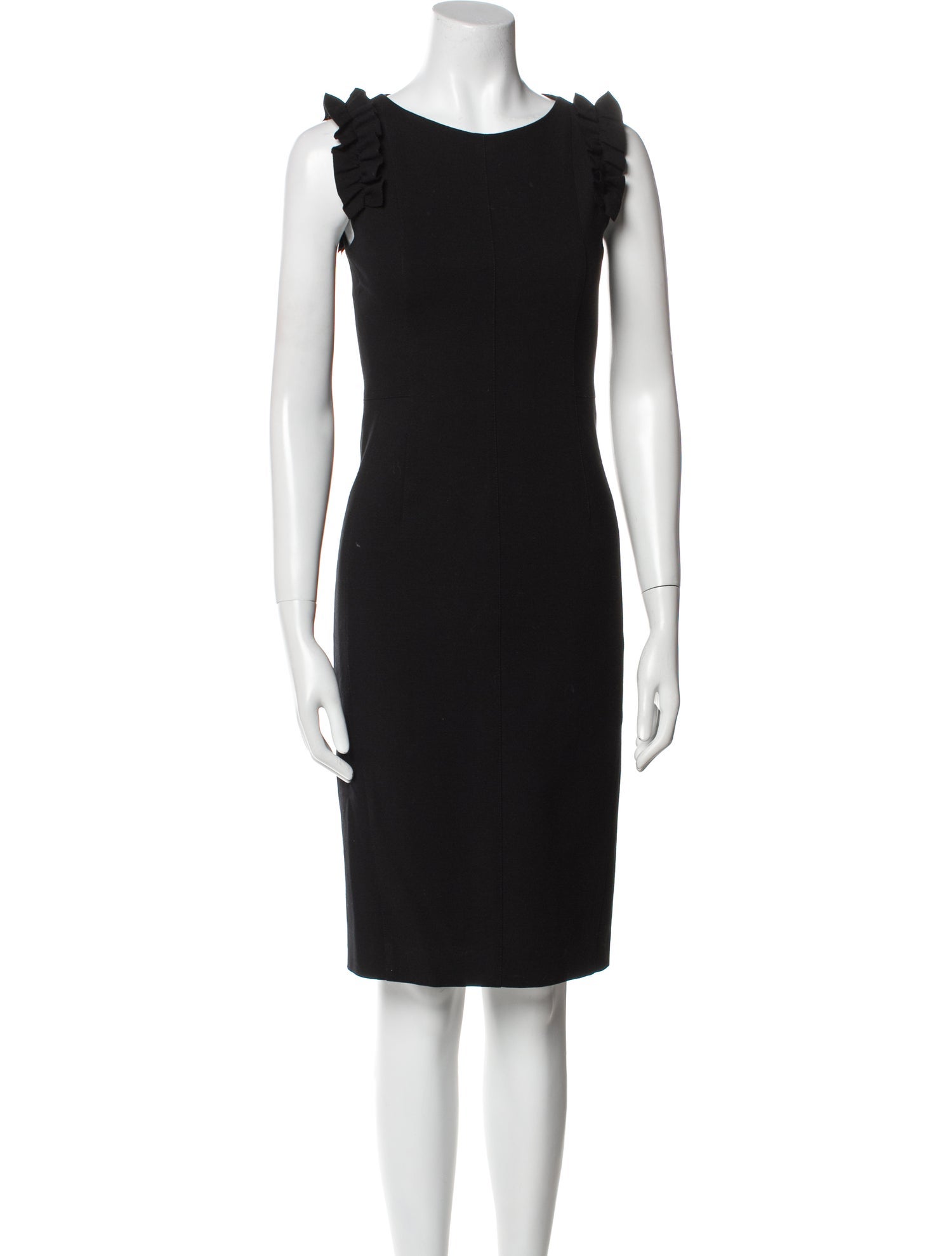 Akris Punto Bateau Neckline Knee-Length Dress