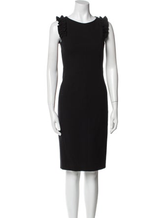 Akris Punto Bateau Neckline Knee-Length Dress