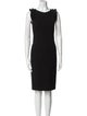Akris Punto Bateau Neckline Knee-Length Dress