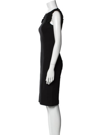 Akris Punto Bateau Neckline Knee-Length Dress