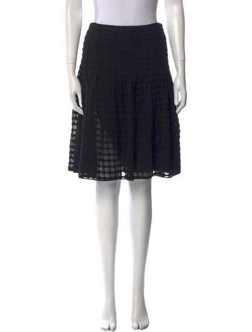 Akris Punto Pleated Accents Knee-Length Skirt