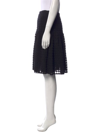 Akris Punto Pleated Accents Knee-Length Skirt