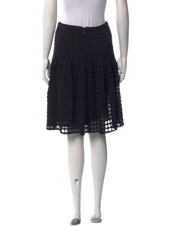 Akris Punto Pleated Accents Knee-Length Skirt