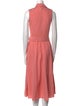 Akris Punto V-Neck Midi Length Dress
