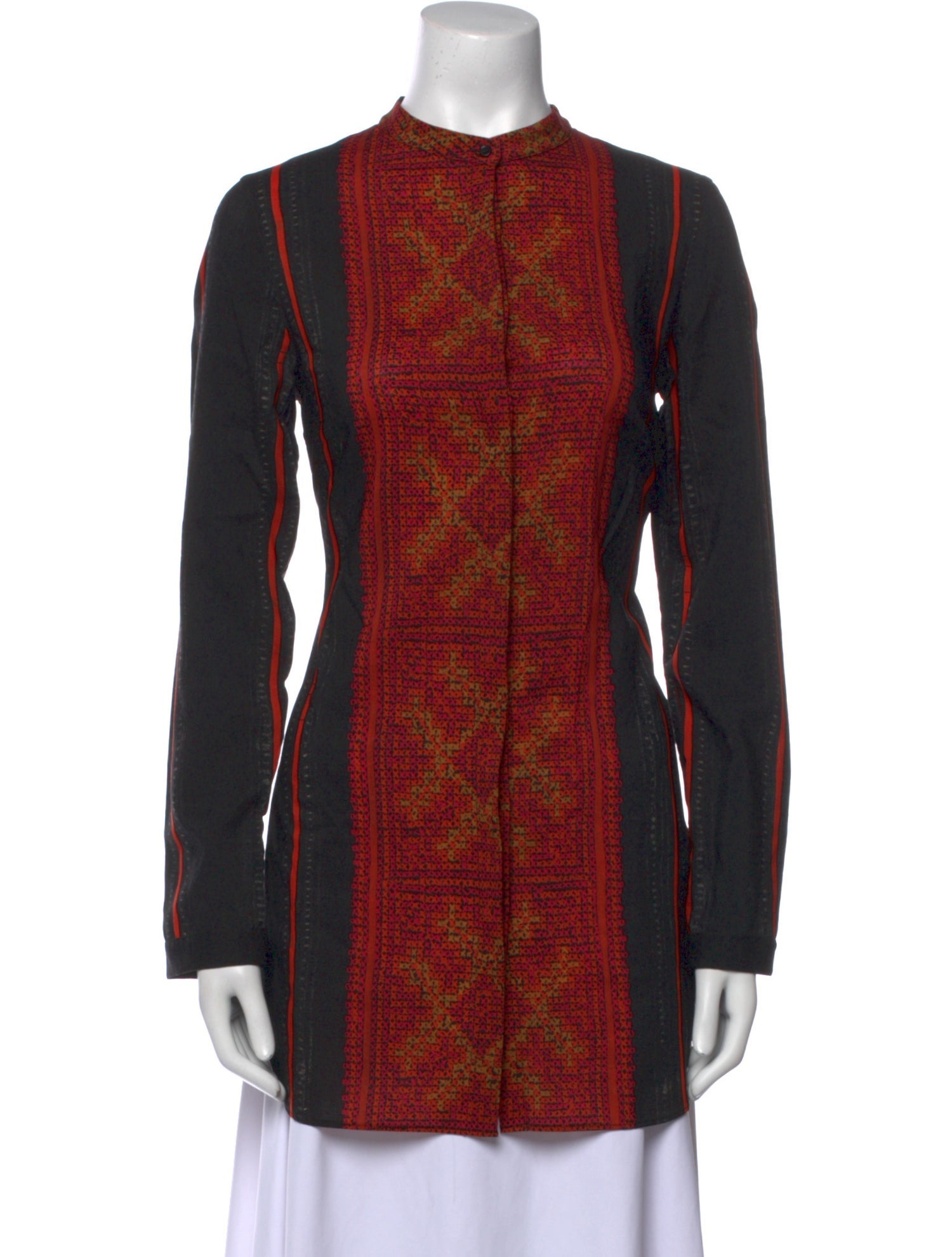 Akris Punto Wool Printed Tunic