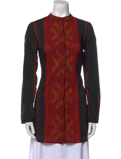 Akris Punto Wool Printed Tunic