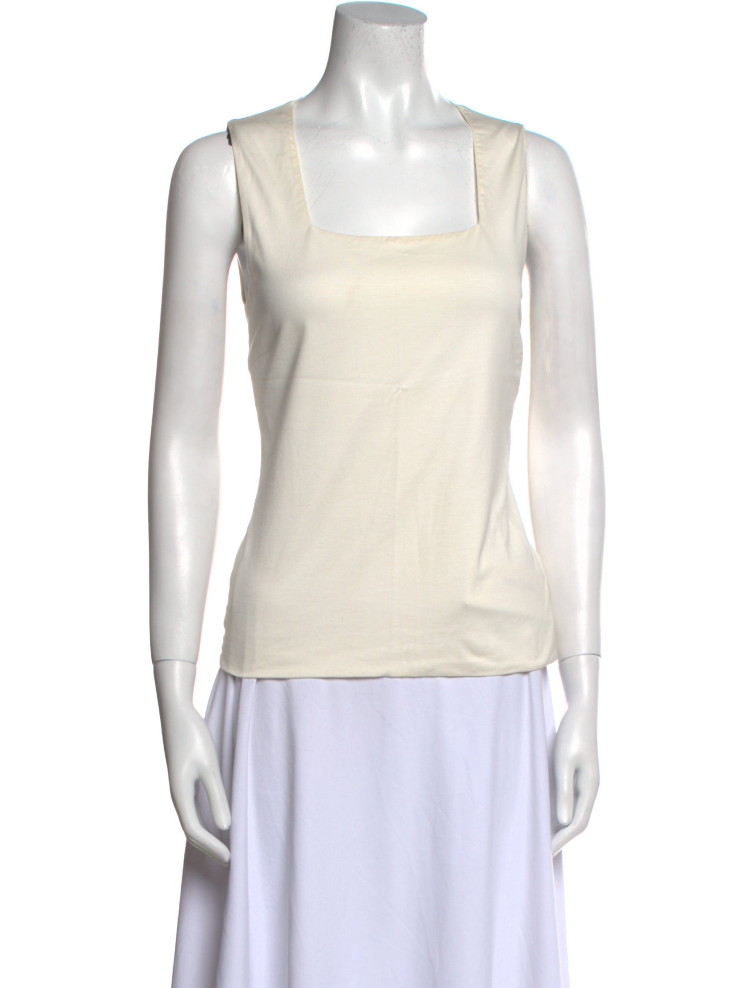 Akris Punto Square Neckline Sleeveless Top