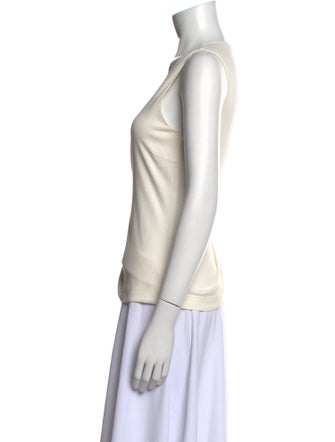 Akris Punto Square Neckline Sleeveless Top