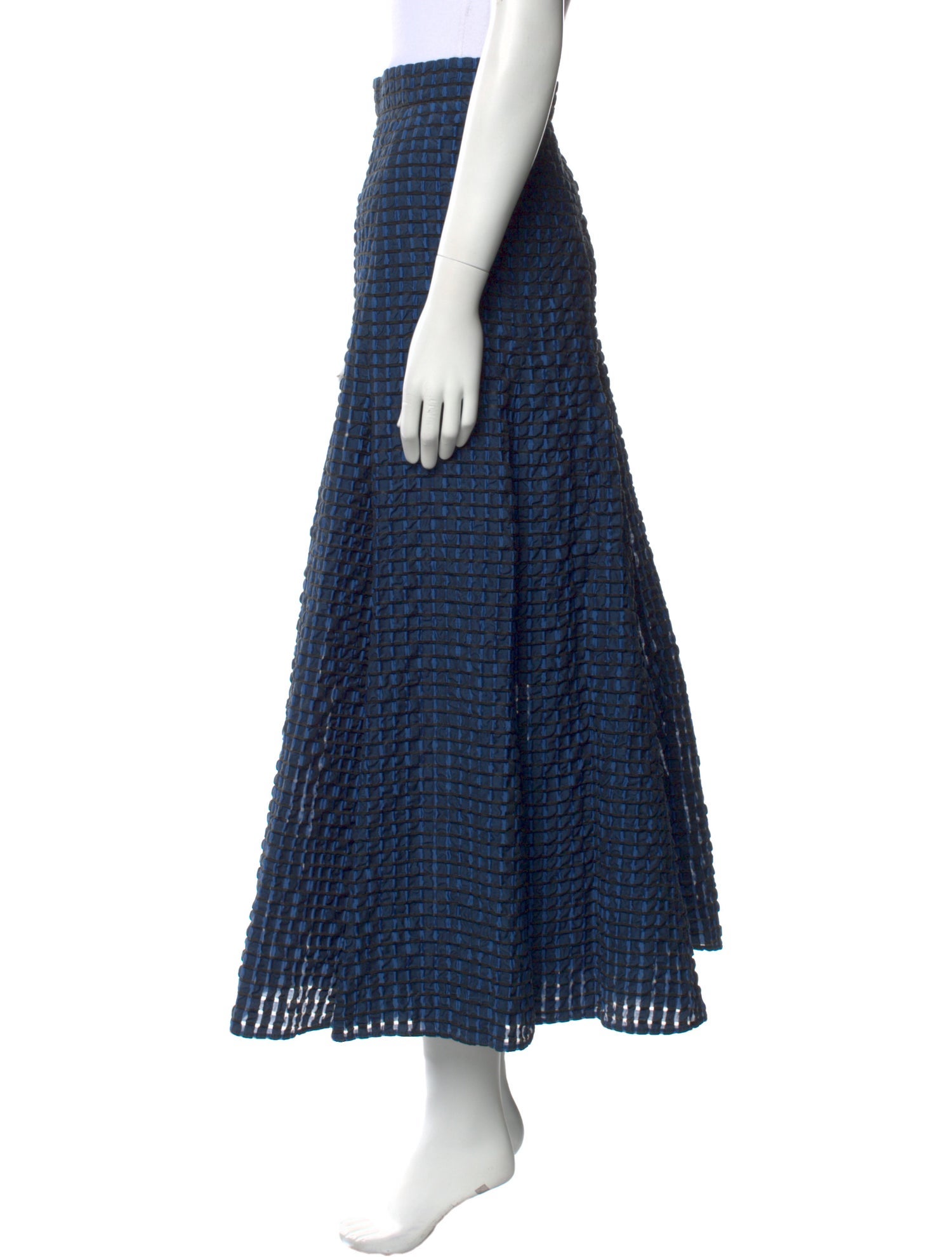 Akris Punto Striped Midi Length Skirt