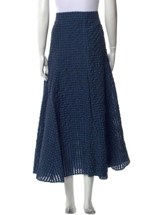 Akris Punto Striped Midi Length Skirt