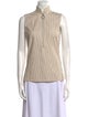 Akris Punto Striped Mock Neck Top