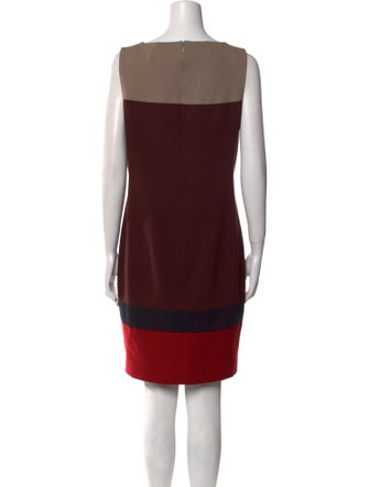 Akris Punto Colorblock Pattern Knee-Length Dress