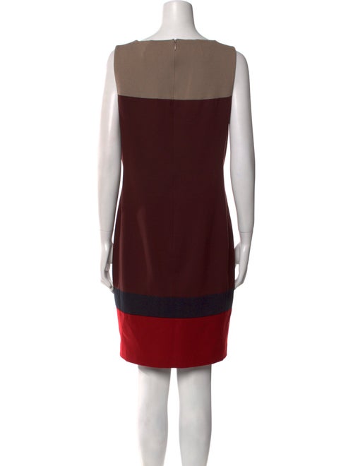 Akris Punto Colorblock Pattern Knee-Length Dress