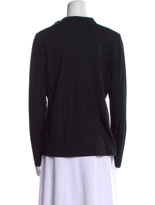Akris Punto V-Neck Long Sleeve Top