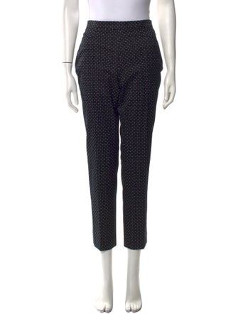 Akris Punto Polka Dot Print Straight Leg Pants