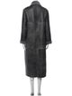 Akris Punto Lamb Leather Trench Coat