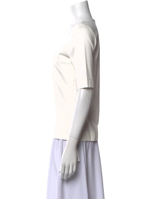 Akris Punto Square Neckline Short Sleeve Top