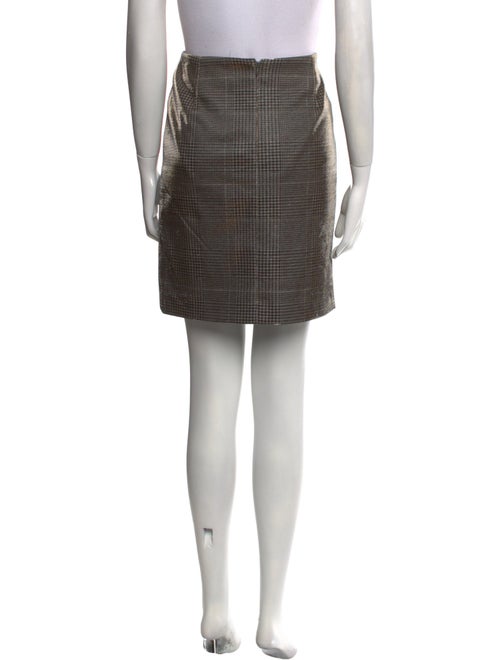 Akris Punto Houndstooth Print Mini Skirt