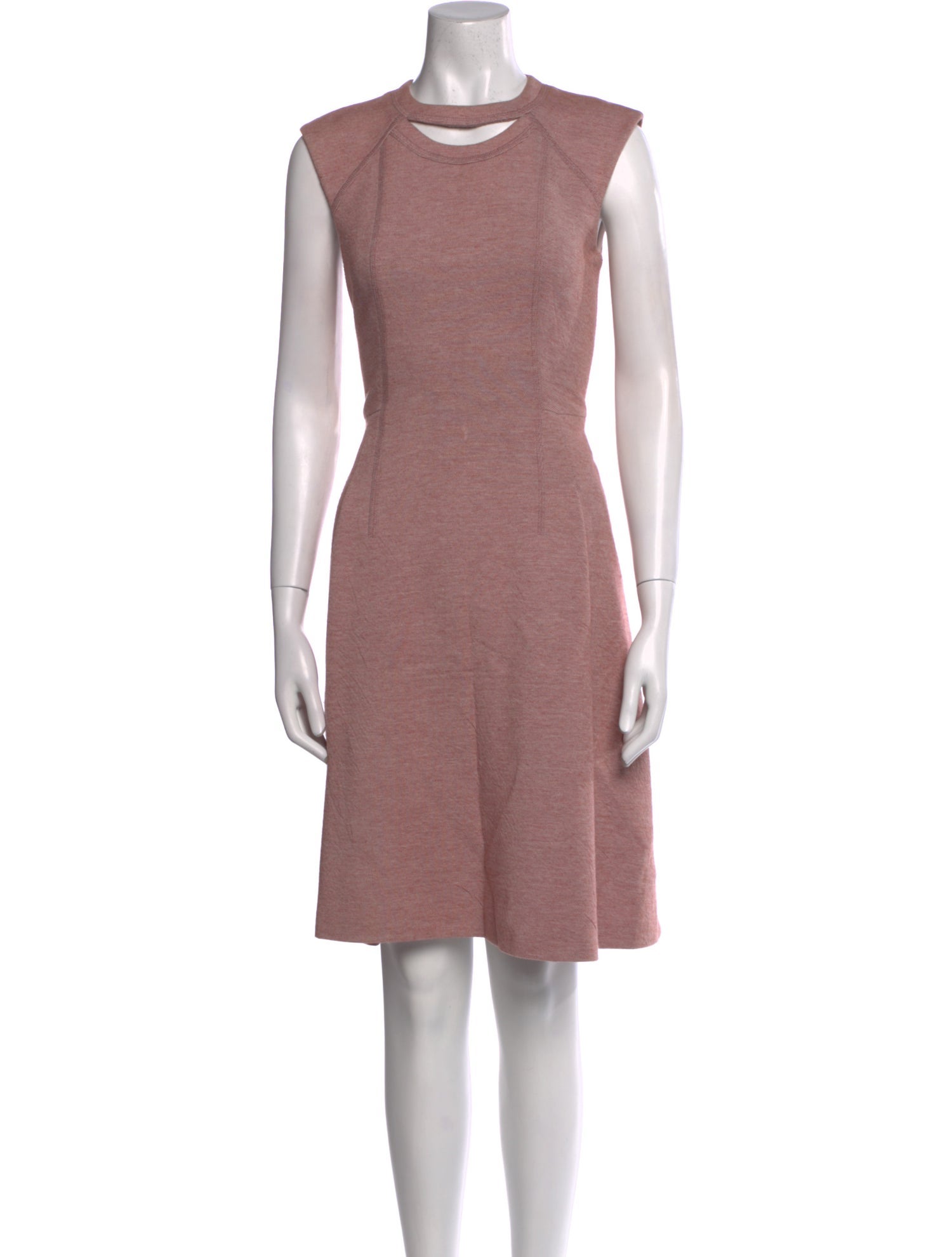 Akris Punto Crew Neck Knee-Length Dress