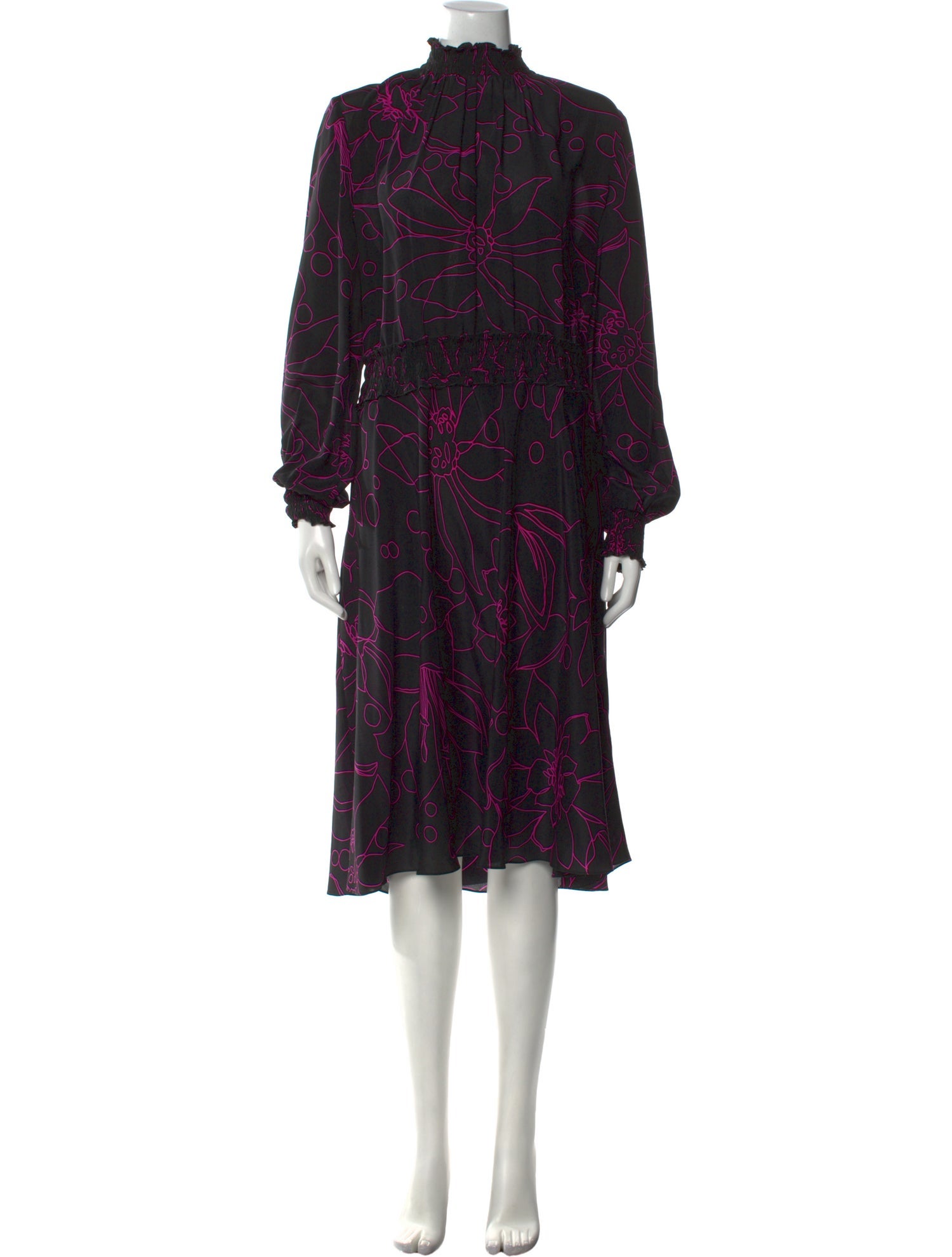 Akris Punto Silk Knee-Length Dress