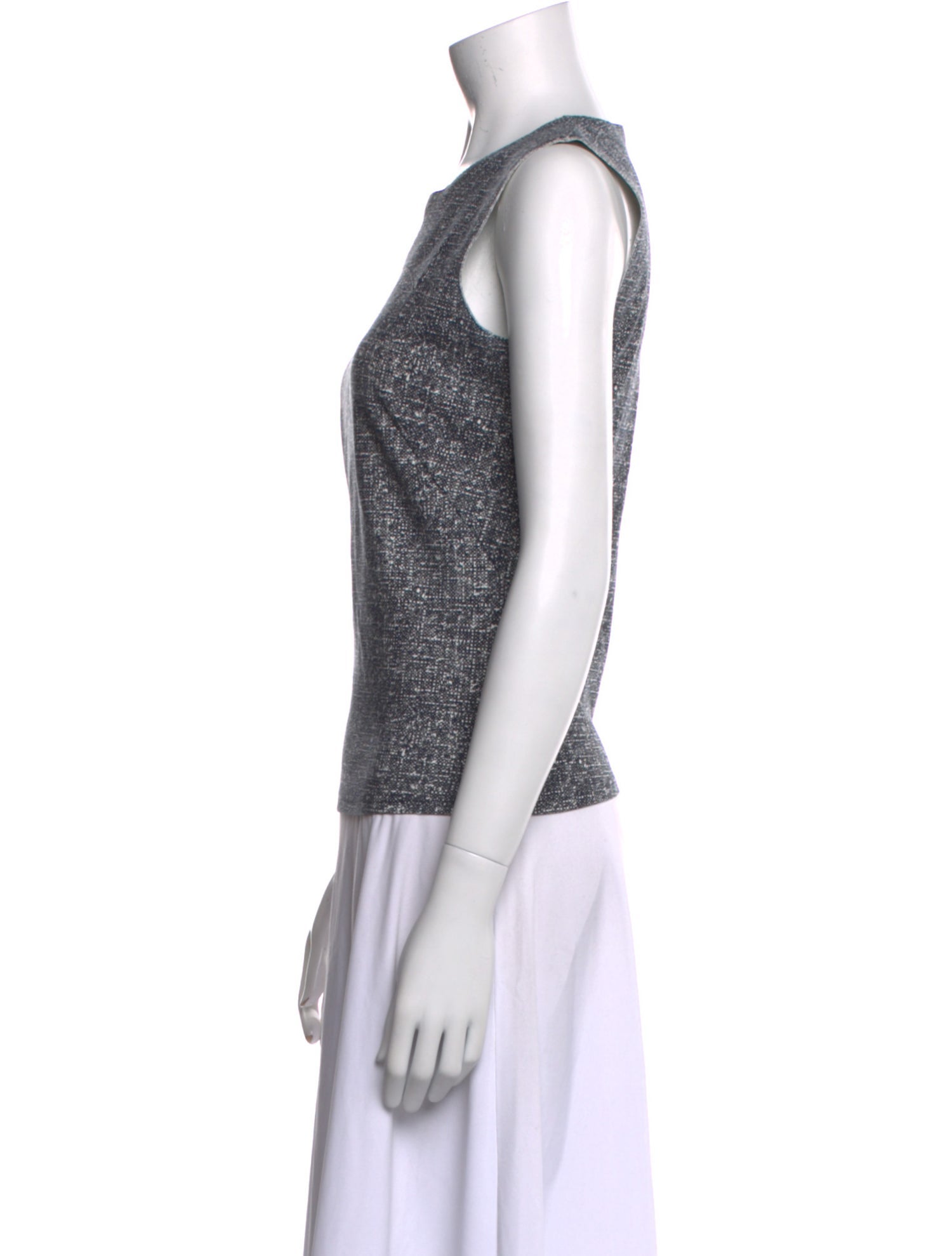 Akris Punto Crew Neck Sleeveless Top