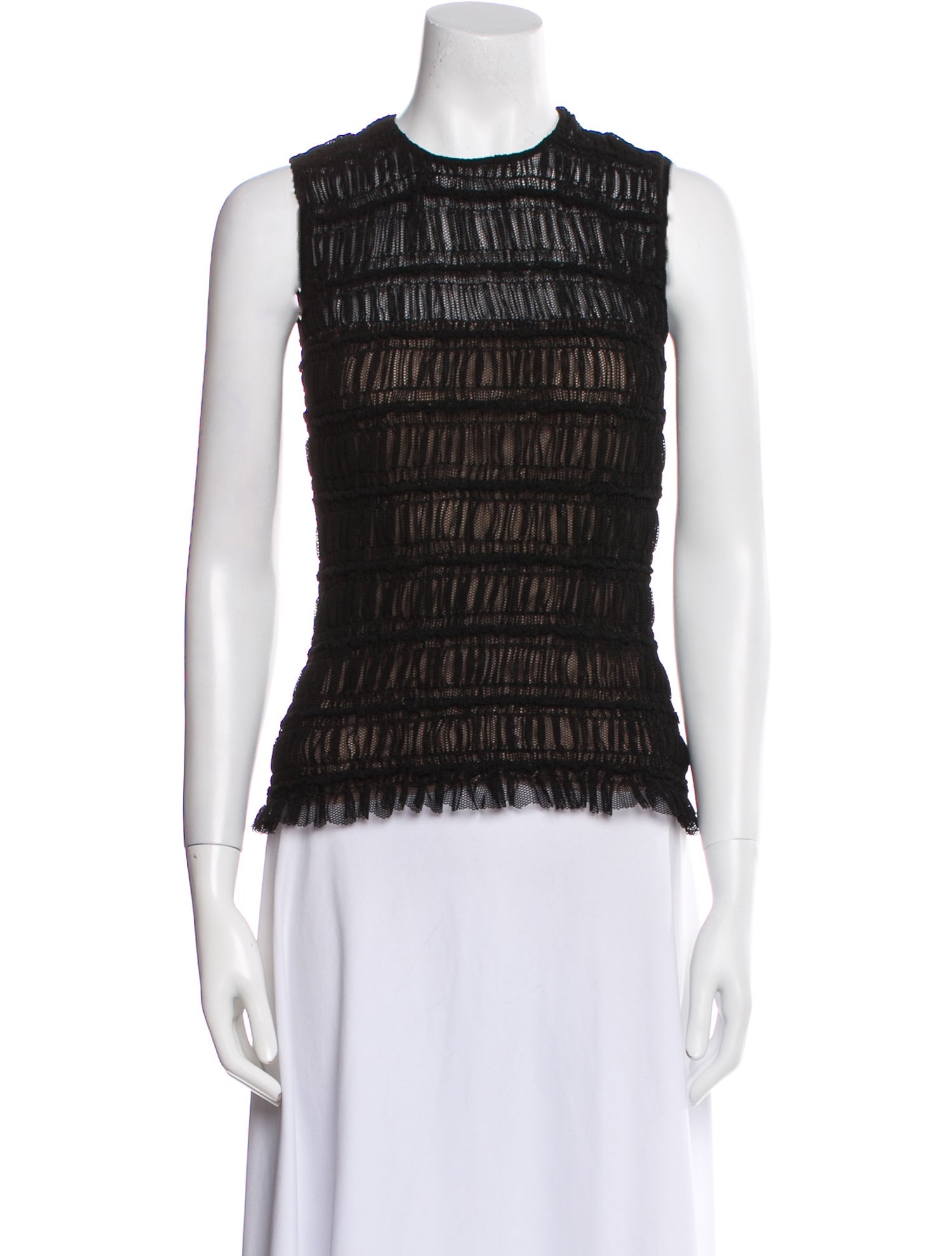 Akris Punto Crew Neck Sleeveless Top