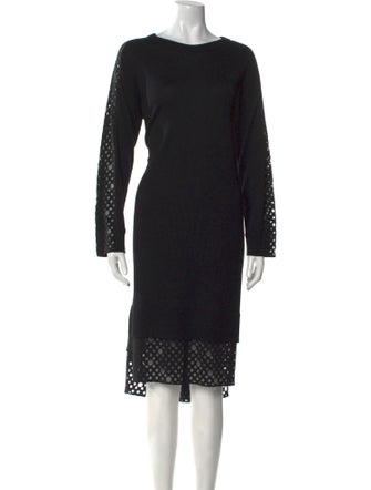 Akris Punto Wool Midi Length Dress