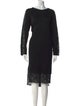 Akris Punto Wool Midi Length Dress