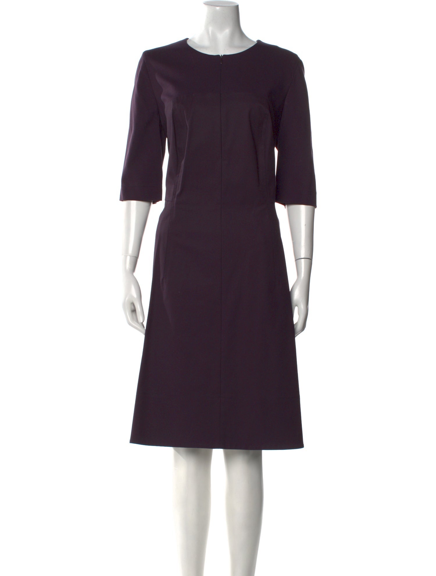 Akris Punto Crew Neck Knee-Length Dress