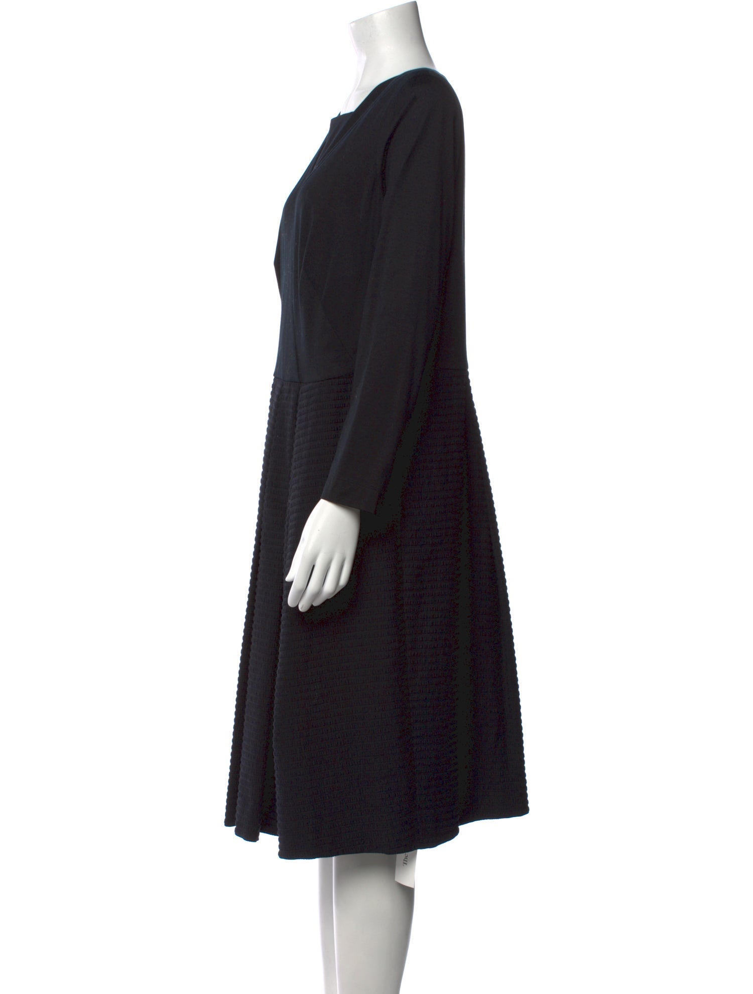 Akris Punto Square Neckline Midi Length Dress