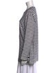 Akris Punto Striped Crew Neck Tunic